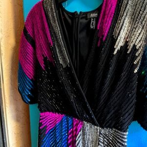 Aidan Mattox, NWT, Size 0, Multi-color Sequined Dress